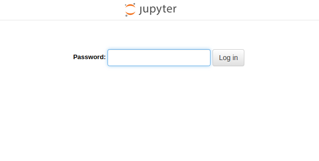 Jupyter notebook login page HostMyCode