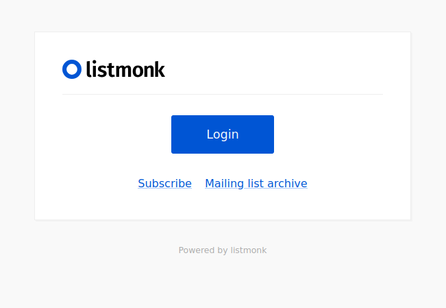 listmonk hostmycode