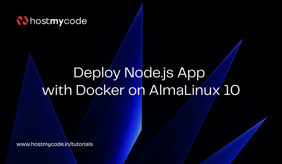 Deploy Node.js App with Docker on AlmaLinux 10