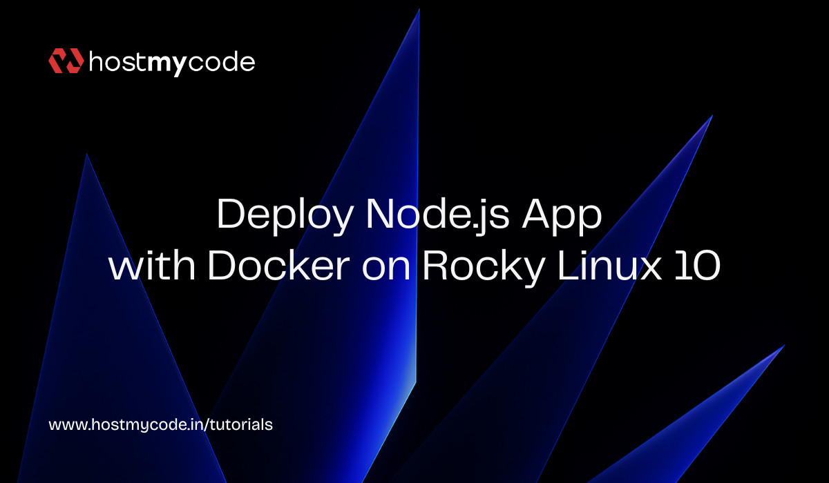 Deploy Node.js App with Docker on Rocky Linux 10