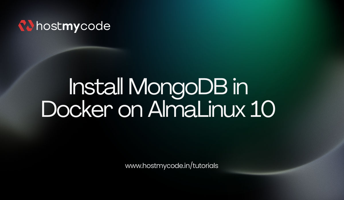 Install MongoDB in Docker on AlmaLinux 10