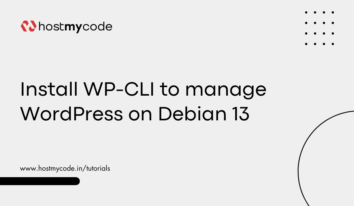 Install WP-CLI to manage WordPress on Debian 13
