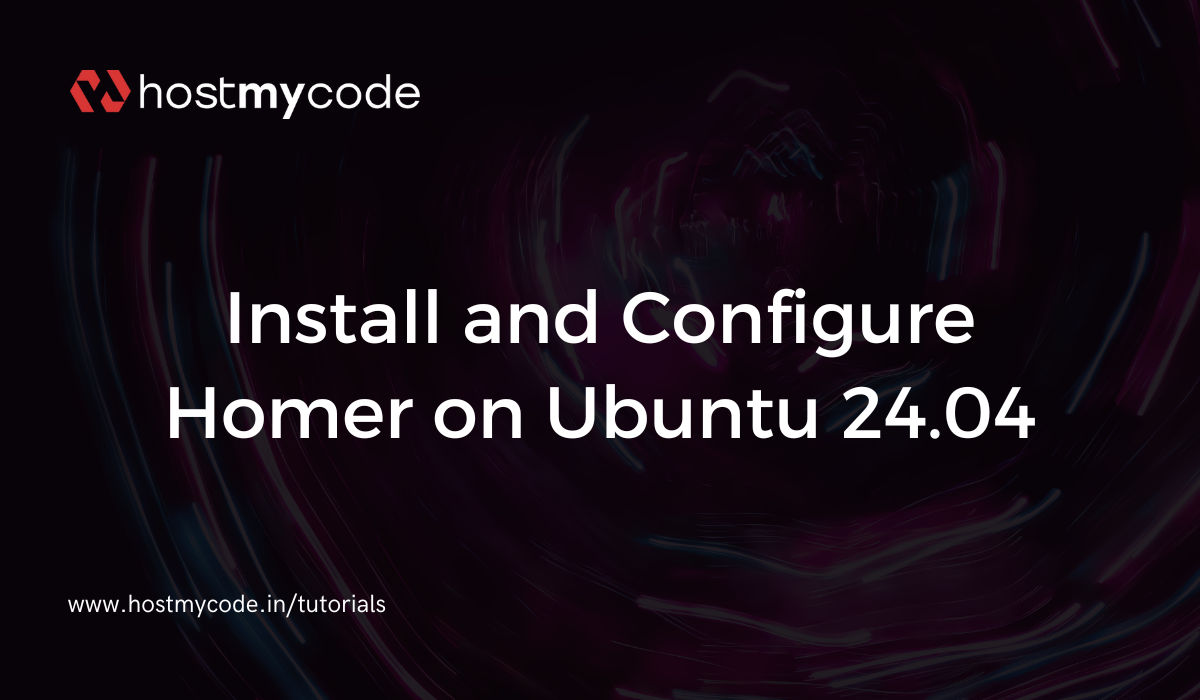 Install and Configure Homer on Ubuntu 24.04